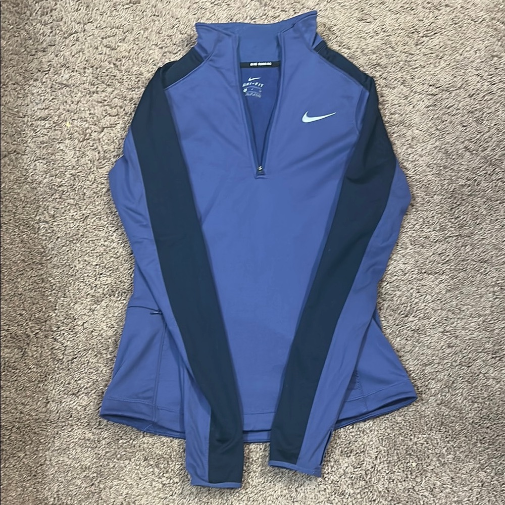 Nike Blue and Black Athletic Pullover